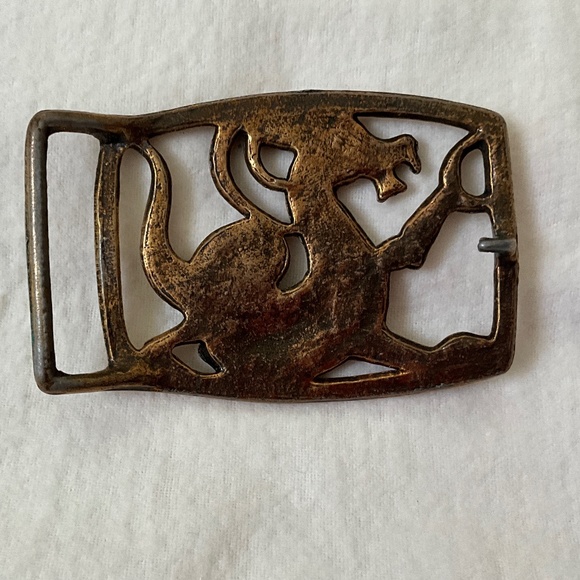 Vintage Brass Dragon Belt Buckle main image 9